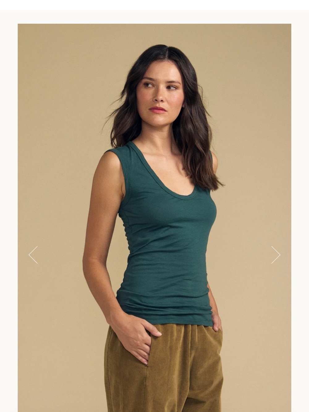 Velvet by Graham & Spencer bluegeass Scoop Tank - Picture 2 of 3